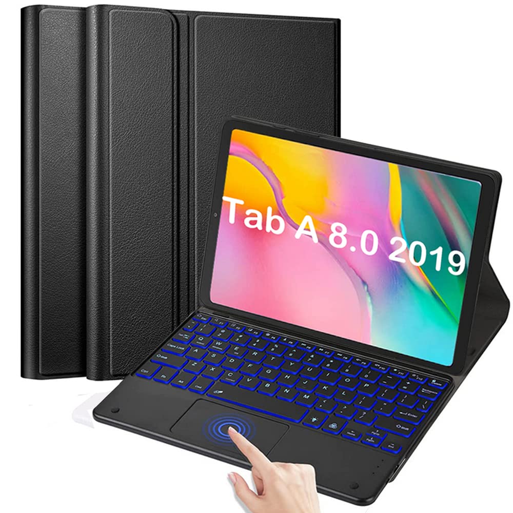 Amazon.com: QYiiD Backlit Touchpad Keyboard Case for Galaxy Tab A